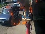 Actual Idiot Burns Down A Petrol Station
