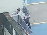 Couple Bang One Out On Top Of A Carpark
