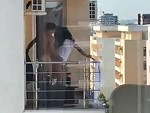 Neighbours Going At It On The Balcony

