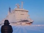 An Ice Breaker Sails On Past
