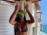 Aussie Bikini Goddess Can Drink
