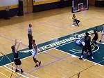 Basketballer Delivers A Brutal Elbow To His Opponent

