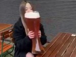 Big Beer For A Little Lady
