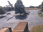 CCTV Captures Small Airplanes Crash Landing
