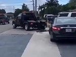 Clever Towies Remove The Car Blocking The Car They Want To Repo
