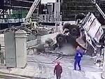 Concrete Truck Goes Arse Over Into The Excavation
