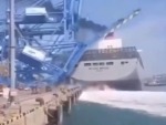 Container Ship Makes Quite The Mess
