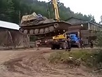 Crane Couldn't Lift The Tank After All
