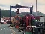 Crane Operator Causing Chaos On The Docks
