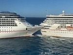 Cruise Ships Somehow Manage A Collision
