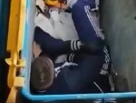 Druggo In A Skip Bin Having A Nice Old Chat With Himself

