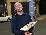 Drunk Guy Says Goodbye To His Kebab
