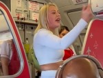 Entitled Blonde Loses Her Shit Getting Booted Off A Flight
