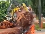 Excavator Hit A Gas Main Oops
