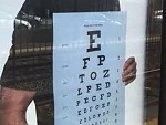 Eye Test Requires You To Stand At Least 10 Feet Back
