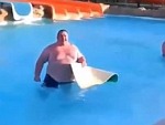 Fat Man On A Waterslide You Have Been Warned
