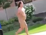 Fat Naked Woman Running From The Cops Lulz

