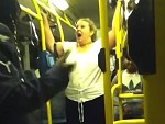 Fat Racist Bitch Making A Cunt Of Herself On The Bus
