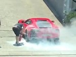 Ferrari Suffers An Unfortunate Overheat
