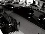 Fucktard Destroys A Whole Street Of Luxury Cars
