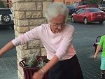 Grandma Easily Masters The Floss Dance
