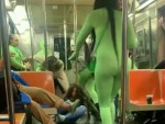 Green Fuckwits Attack Some Folks On The NYC Subway
