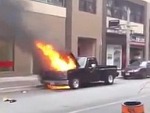 Guys Beautiful Restored Truck Goes Up In Flames
