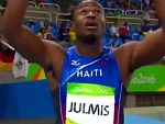 Haitian Sprinter Makes A Fuck Of Himself
