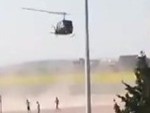 Helicopter Came To Fuck Up A Soccer Match
