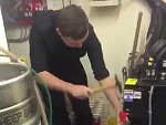 How Not To Tap A Keg
