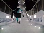 Ice Skater Breaks His Tailbone With A Big Hard Stack
