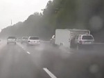 Idiot Rear Ends A Trailer And Causes Mass Carnage
