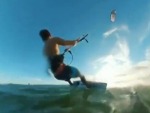 Kitesurfer Jumps A Fucking Island
