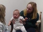 Little Dudes Cool Reaction At Being Able To Hear For The First Time
