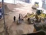 Loader Operator Simply Didn't See The Foreman Standing There


