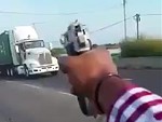 Maniac Opens Fire On A Passing Truck WTF
