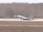Mig Fighter Pilot Ejects During Take Off
