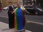 Muslim Woman Lets Rips At Gay Parade In London
