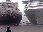 Out Of Control Cruise Liner Collides With Another Ship
