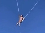 Parasailing Pain For This Chick
