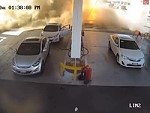 Petrol Station Suffers An Underground Explosion
