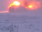 Russian Fighter Jet Crashes Landing In Heavy Snow
