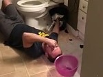 Shower Prank Goes Painfully Wrong
