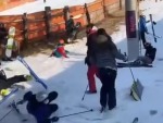 Ski Lift Has A Painful Brainfart
