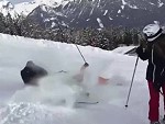 Skiers Collide With A Crunch
