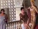 Sluts Happen Upon A Statue
