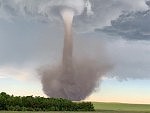 Spectacular View Of An Approaching Tornado
