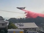 Spectacular View Of Water Bomber Fighting Fires In Australia
