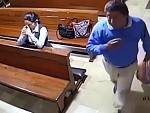 Takes A Special Kind Of Slime To Rob Someone In Church
