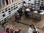 Three Women Simply Walk In And Help Themselves To The Stores Stock
